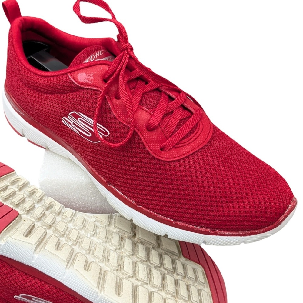 Skechers Lite-Weight 13070 Red Textile Sneakers Mens 8 Running Walking Shoes - Picture 8 of 16